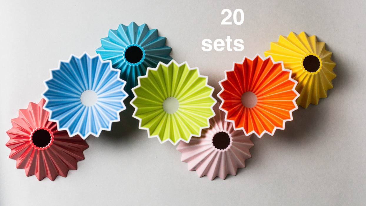 Retail Ready! 20 Small Origami Dripper Bundle / Choose 4 Colors