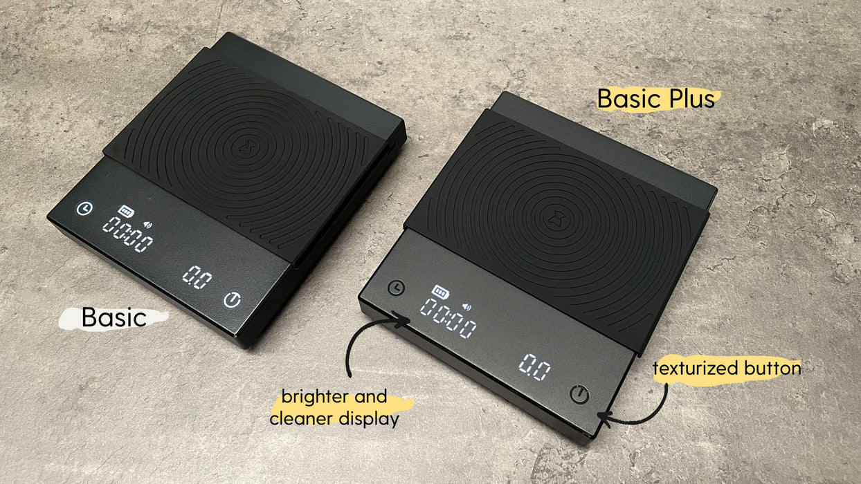Timemore Black Mirror Basic Plus Weighing Panel - Single Sensor Scale  - Set of 4