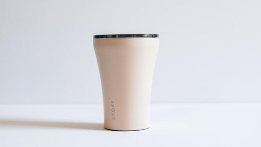 8oz Sttoke reusable cup in Ivory Chai