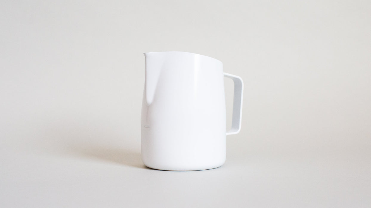 New - 22oz Gloss White Pitcher with Narrow Spout